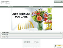 Tablet Screenshot of blossomshopflorist.com